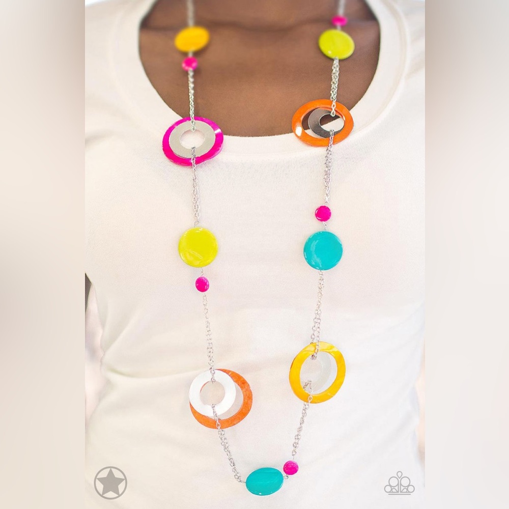Kaleidoscope Multi necklace and earrings -paparazzi 118b